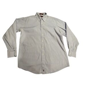 Nordstrom Mens Classic Dress Shirt Size 16-34 Button Up Front Blue 100% Cotton